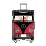 Dash Designs Luggage Covers Trolley Bag Covers Made of 300 gm Elastic Material Durable Washable Dust Proof Anti-Scratch Suitcase Travel Bags Cover for Luggage - Large (26-28) inch - Mercedes -Benz