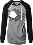 GINKANA Women's Nursing Hoodie Shir