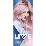 Schwarzkopf LIVE Pretty Pastels Rose Gold Semi-Permanent Hair Dye P123, Temporary Hair Dye Lasts for up to 8 Washes, Pretty Pastel Hair Colour for Full head, Ombré or Highlights