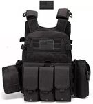 AZB Tactical Vest For Men Adjustable Airsoft Vest Quick Release Breathable Paintball Vest