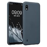 kwmobile Case Compatible with Samsung Galaxy A10 Case - Soft Slim Protective TPU Silicone Cover - Dark Slate