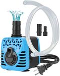 AquaMiracle 210GPH Aquarium Water Pumps (800L/H, 10W) Fountain Pump Pond Pump Submersible Water Pump with Flow Control & Hose for Fish Tank, Fountain, Waterfall, Filtration, Water feature, Hydroponic