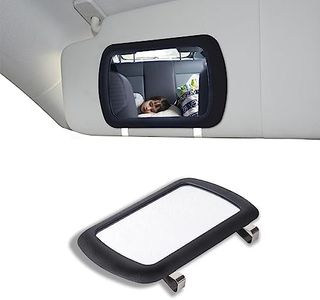 Auto Car Makeup Vanity Mirror, Car Travel Makeup Mirror, Car Makeup Sun-Shading Cosmetic Mirror, Sun Visor Mirror Car Makeup Vanity Mirror for Most Cars Auto Accessories
