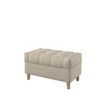 Tufted Fabric Bench Beiges