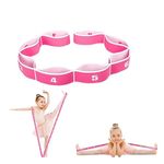 xingmo Stretch Strap Stretch Band With Multi Loops Yoga Exercise Trainer Bands latin Band (Pink)