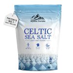 Mystic Nature Celtic Sea Salt | Organic 100% Natural Unrefined Mineral Rich Celtic Salt Crystals From France | Rich In Magnesium Calcium Iron Potassium | 333 Servings