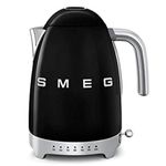 Smeg KLF04BLUK Variable Temperature Kettle 3D Logo Black