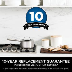 Ninja ZEROSTICK 5-Piece Cookware Set – Non-Stick Stainless Steel