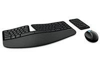 Microsoft Sculpt Ergonomic Wireless Bluetrack Desktop - Keyboard and Mouse Combo: Ergonomic design, Microsoft Wireless Mouse and Keyboard (French)