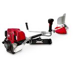 BALWAAN Krishi Pro BX-35 Brush Cutter 35cc 4 Stroke Petrol Engine | Side Pack Grass & Crop Cutter Heavy Duty Machine | 80 Teeth, 3 Teeth & Tap n Go Blades for Garden and Lawn Cutting