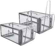 Gingbau Humane Live Trap for Chipmunks Rats and Mice (Set of 2)