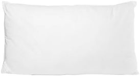 Royal Comfort Pillow Signature Hotel 100% Cotton Cover 1100GSM Microfibre Fill Extra Large 50 x 90cm (White, 1 Pack)