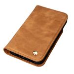 PORTER RILEY - Leather Case for iPhone SE 2022/20 and iPhone 8 / iPhone 7. Premium Genuine Leather Stand/Cover/Wallet/Flip Case with [Card Slots] [Horizontal Stand] [Durable Frame] (Tan)