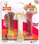 Nylabone Flavor Frenzy Power Chew Triple Pack Chili Cheese Dog, Popcorn & Cherry Small/Regular (3 Count)