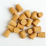 Polaris fox Pack Of 10 Cork Stopper | Beer Bottle Cork Stopper| Lxbxh: 2.3X1.7X2.7Cm | Bar Accessories | Nature And Eco Friendly | Pack Of 10, Orange