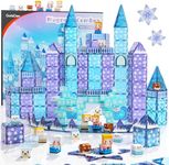 GobiDex Magnetic Blocks Princess Toys, 102PCS 2-in-1 Frozen Princess Castle Magnet Tiles Building Blocks Set, Build with MagWonder STEM Learning Toys, 3+ Year Old Boys Girls Christmas Birthday Gifts