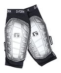 G-Form Pro-S Elite 2 Football Shin Guards - Football and Shin Guard Sleeves - Black/Silver, Adult Small