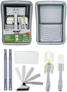 ROLLINGDOG Paint Edger - 7" Paint Pads For Painting Walls With Adjustable Angles,Extension Poles,Paint Edger Tool for Walls,High Ceilings,Trim