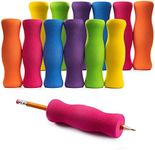 Special Supplies Long Foam Pencil Grips for Kids Adults Colorful, Cushioned Holders for Handwriting, Drawing, Coloring | Ergonomic Right or Left-Handed Use | Reusable (12)