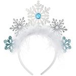 amscan Winter Wonderland Snowflake Headband - 7 3/4" x 7" | Multicolor | 1 Pc.