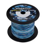 SpiderWire Stealth® Superline, Blue Camo, 100lb | 45.3kg, 1500yd | 1371m Braided Fishing Line, Suitable for Saltwater and Freshwater Environments