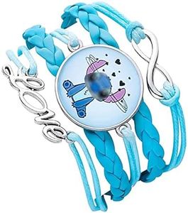 Xtaguvdm Pulseras de la Amistad, Pulseras Tejidas, Pulsera Ajustable, Pulseras Trenzadas, Pulseras Trenzadas para Niñas, Niños