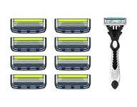 DORCO PACE 5 Pro_5 Blades Refills x 8 (Free 1 Pace 6 disposable razor)