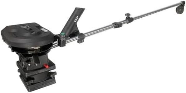 Scotty #1106 Depthpower Electric Downrigger w/ 60-Inch Telescopic Boom & Swivel Base, Rod Holder,Black,Large