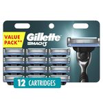 Gillette Mach3 Men's Razor Blade Refills, 12 Refills