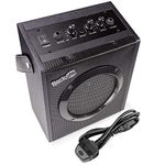 RockJam RJ10WAR2 10 Watt Electric Guitar Amplifier with Headphone Output, Three-Band EQ, Overdrive & Gain, Black