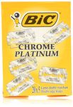 BIC Chrome Platinum Double Edge (DE) Razorblade - 100 Blades