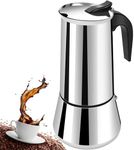 DITOSH 12 Cup 600 ML 20 oz Stovetop Espresso Maker Stainless Steel Moka Pot Espresso Maker Percolator Italian Coffee Maker Capable Moka Coffee Machine Cafe Percolator Maker for Home Camping