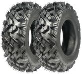 GarveeTech 25x8-12 ATV/UTV Tires 6PR All-Terrain Tires Heavy Duty for Trail/Mud/Rock, 2 Pack Tubeless