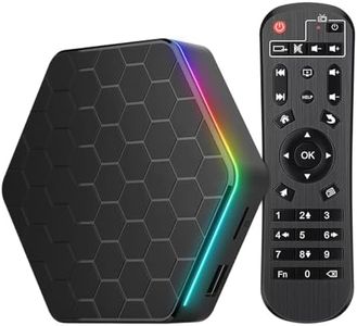 VOANZO 2024 Android Box 12.0:Smart TV Box 4GB RAM, 64GB ROM, 4K/6K, Wi-Fi 6, Allwinner H618 Quad-Core Chip, Dual-WiFi, Bluetooth 5.0, 3D HDR, Ethernet.