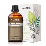 PHATOIL Sandalwood Essential Oil 30ML, Premium Grade, Pure Essential Oils for Diffusers for Home, Perfect for Aromatherapy, Diffuser, Humidifier, Candle Making