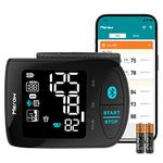 Meraw Bluetooth Wrist Blood Pressure Machine, 2023 Upgrade FSA HSA Approved High Accuracy Blood Pressure Cuff Wrist 5.3-8.5 inch with Irregular Heartbeat Monitoring, Unlimited Memories in APP, 2 AAA Batteries (Aspen)