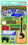 Paper House Productions Travel Tennessee 2D Stickers, 3-Pack