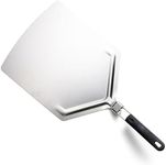 Outset Pizza Peel, Stainless Steel Pizza Paddle with Folding Handle, 25.5" x 13"