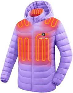 Venustas Unisex Heated Jacket with Battery, Heated Coat for Women and Men with Detachable Hood