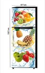 Ruby Décor Decorative Refrigerator Door Sticker PVC Vinyl Fridge Wrap Sticker for Home (160 cm x 60 cm or 63 X 24 Inches)