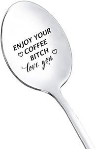 Friend Gifts for Best Friend Xmas Gifts for Bestie Gifts for BFF Funny Friendship Spoon Gifts for Best Friends Birthday Gifts for Women Girls Enjoy Your Coffee Bitch Spoons for Friends