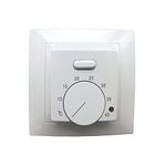 MincoHome Thermostat Elestric Floor Heating Room Temperature Controller with 3 Meters Sensor (White)