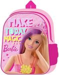 TDL Unisex Kid's Backpack, M, Pink Colour - for Little Barbies, 30cm x 25cm x 10cm