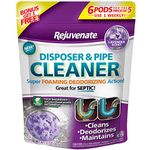 Rejuvenate Garbage Disposal and Drain Pipe Cleaner Powerful Foaming Action and Removes Garbage Disposal Smells 6 Unit Pack Lavender Scent