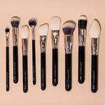 Rufa Beauty 9-Piece Professional Base Brush Set | Professional Stippling Brush for Moisturizer, Foundation & Primer for Women | Foundation Blender Brush for Makeup | Easy Blending
