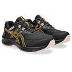 ASICS Gel Venture 9 Waterproof Womens Trail Running Shoes Black/Orange 6 (39.5)