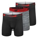 New Balance Men's Ultra Soft Performance 6" Boxer Briefs with No Fly (3-Pack of Underwear)