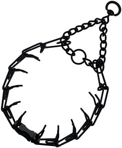 Hicost Adjustable Dog Ｎo Pull Ｃollar for Small Medium Large Dogs (Black, L)