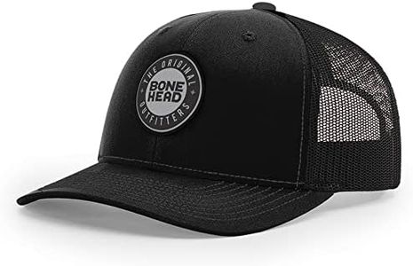 Bone Head Oufitters Outdoors Men's Mesh Trucker Cap (BHO Black Label Cap)