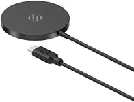 Scosche MSQP Magnetic Wireless Phone Charger, MagSafe Compatible Fast Charging Pad for iPhone 12, 13 and 14, Airpods, Earbuds with Wireless Charging Cases, & other Wireless Charging Devices, Black